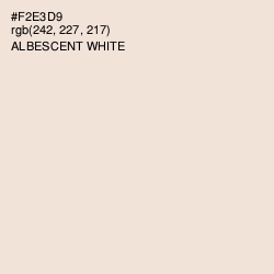 #F2E3D9 - Albescent White Color Image